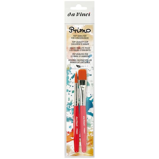 da Vinci PRIMO 2 Piece Preschool Synthetics Brush Set Paint in Red | Michaelsยฎ